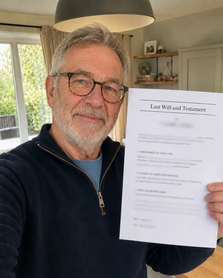 Client with their completed will