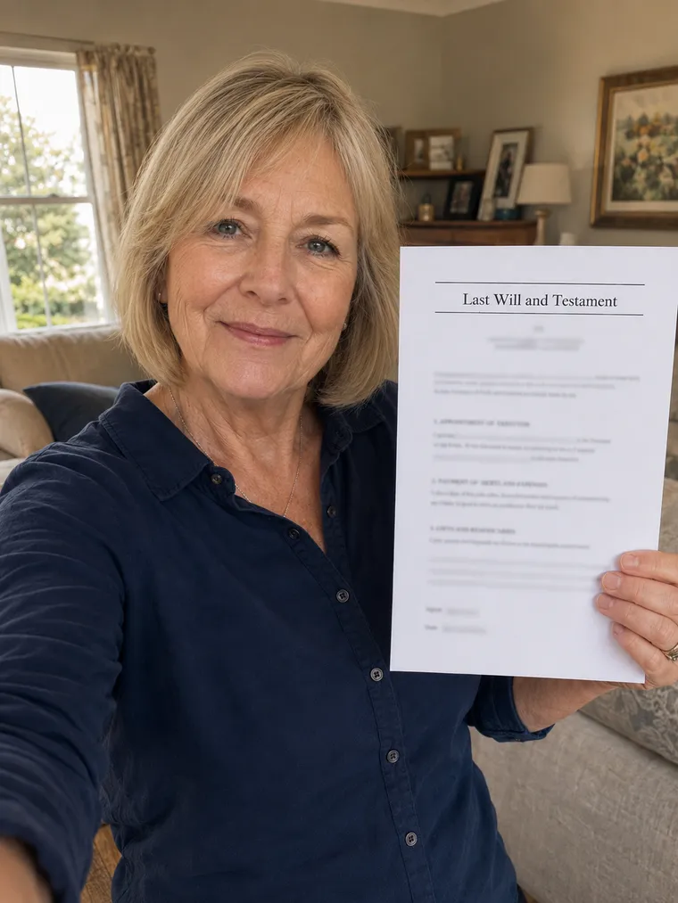 Client with their completed will